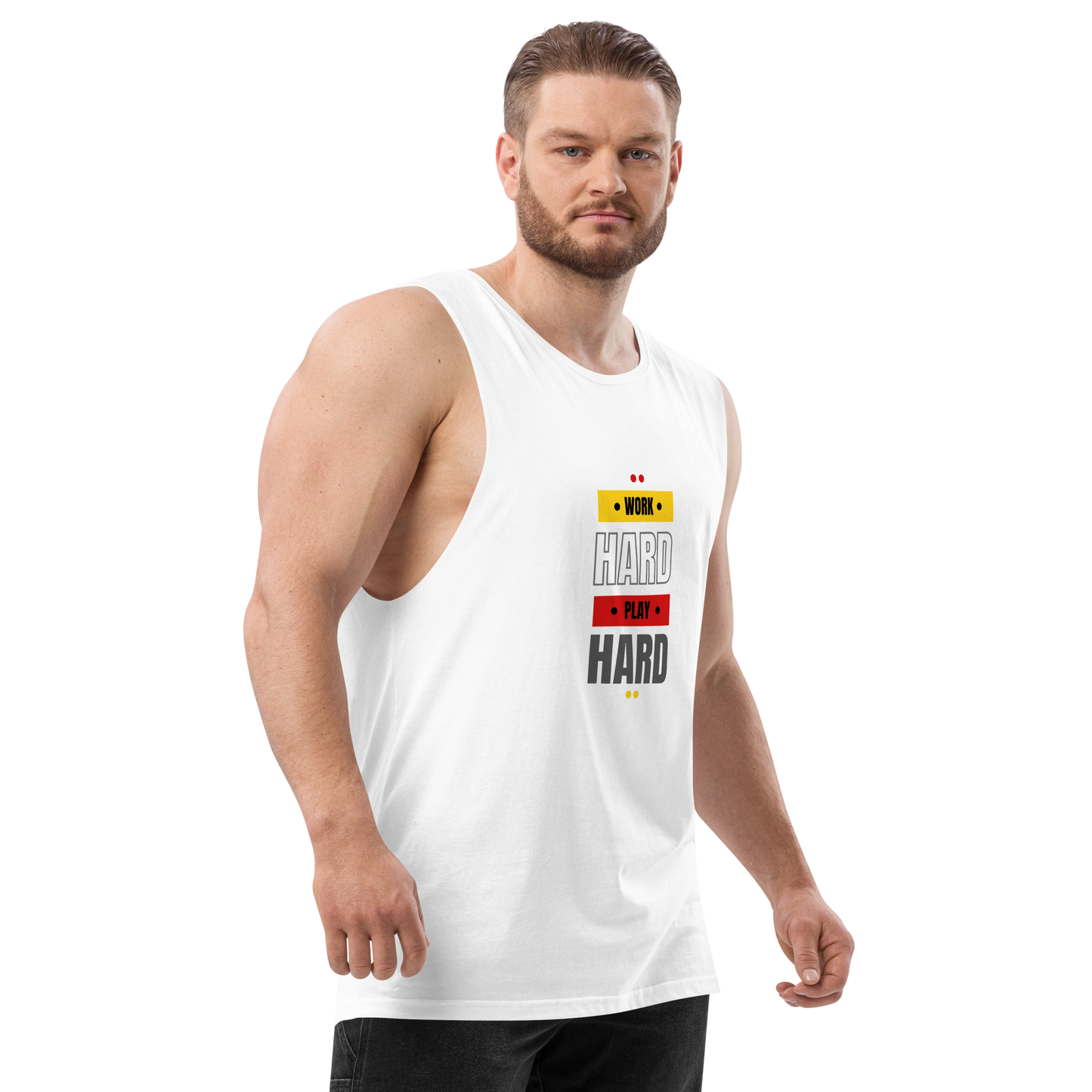 Men’s drop arm tank top